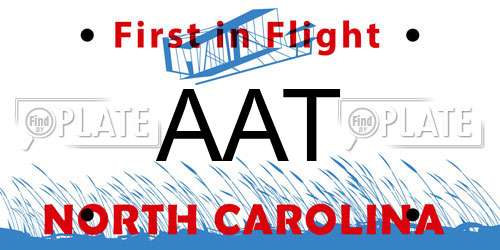 AAT North Carolina License Plate