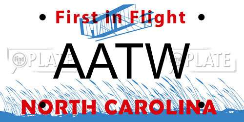 AATW North Carolina License Plate