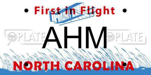 AHM North Carolina License Plate