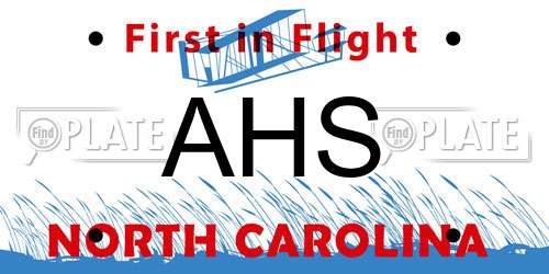 AHS North Carolina License Plate
