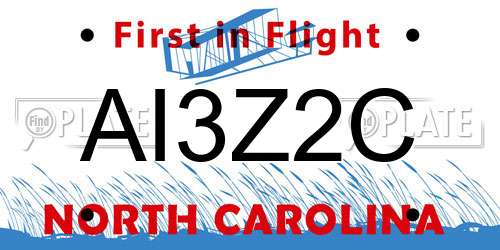 AI3Z2C North Carolina License Plate