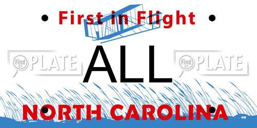 ALL North Carolina License Plate