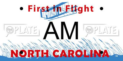 AM North Carolina License Plate