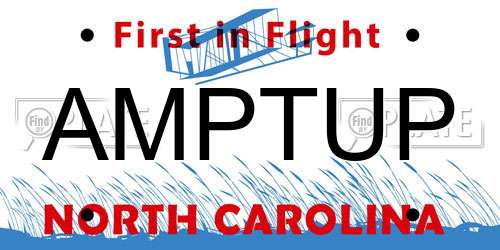 AMPTUP North Carolina License Plate