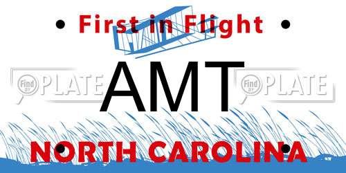 AMT North Carolina License Plate