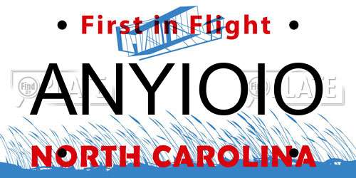 ANYIOIO North Carolina License Plate