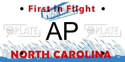 AP North Carolina License Plate