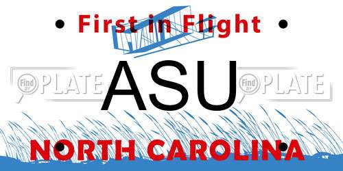 ASU North Carolina License Plate
