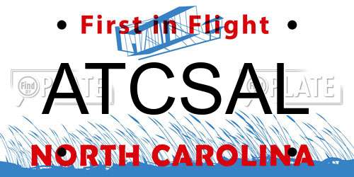 ATCSAL North Carolina License Plate