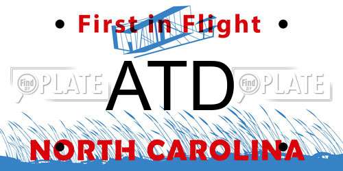 ATD North Carolina License Plate