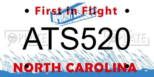 ATS520 North Carolina License Plate