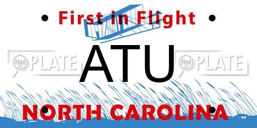 ATU North Carolina License Plate