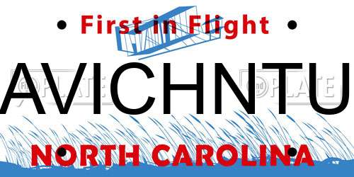 AVICHNTU North Carolina License Plate