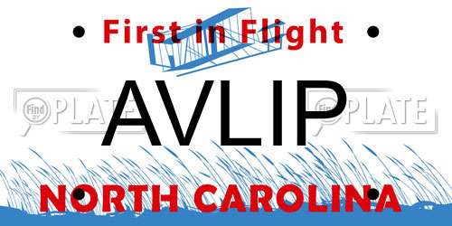 AVLIP North Carolina License Plate