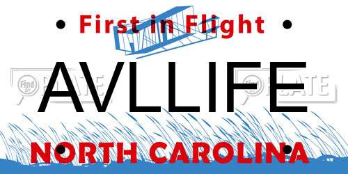 AVLLIFE North Carolina License Plate