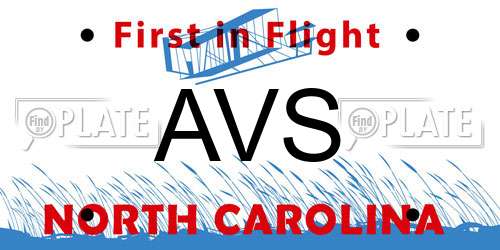 AVS North Carolina License Plate