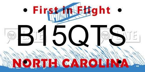 B15QTS North Carolina License Plate