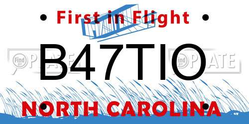 B47TIO North Carolina License Plate
