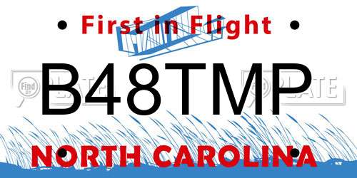 B48TMP North Carolina License Plate
