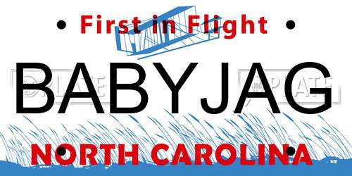 BABYJAG North Carolina License Plate