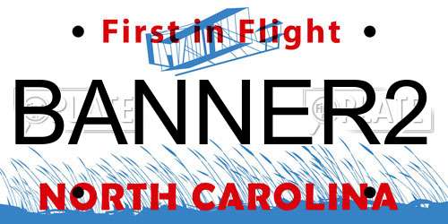BANNER2 North Carolina License Plate