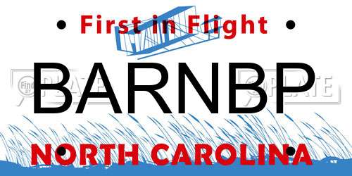 BARNBP North Carolina License Plate