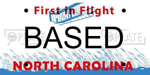 BASED North Carolina License Plate