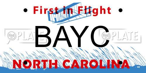 BAYC North Carolina License Plate