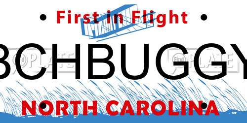 BCHBUGGY North Carolina License Plate
