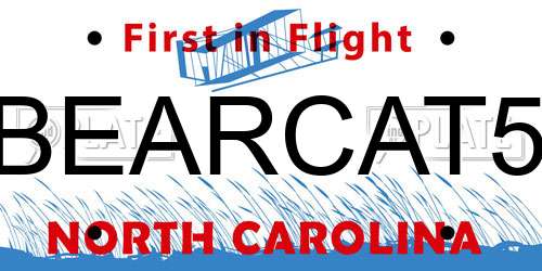 BEARCAT5 North Carolina License Plate