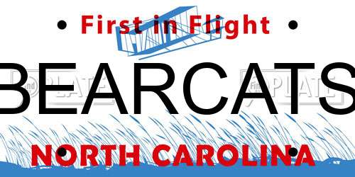 BEARCATS North Carolina License Plate