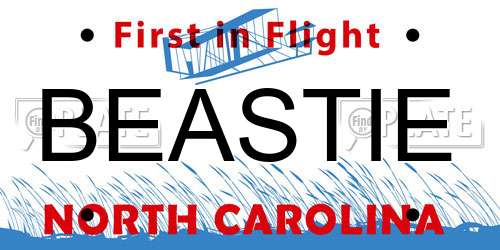 BEASTIE North Carolina License Plate