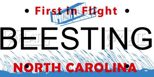 BEESTING North Carolina License Plate