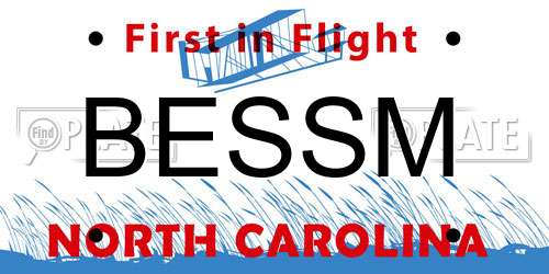 BESSM North Carolina License Plate