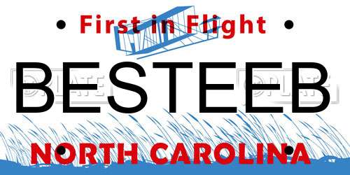 BESTEEB North Carolina License Plate