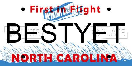 BESTYET North Carolina License Plate