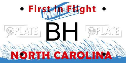 BH North Carolina License Plate
