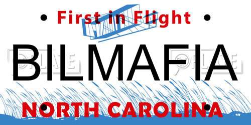 BILMAFIA North Carolina License Plate
