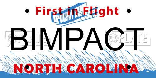 BIMPACT North Carolina License Plate