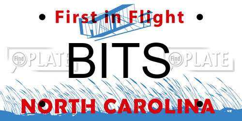 BITS North Carolina License Plate