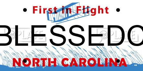 BLESSEDC North Carolina License Plate