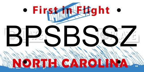 BPSBSSZ North Carolina License Plate