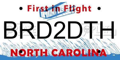 BRD2DTH North Carolina License Plate