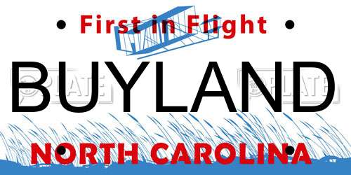 BUYLAND North Carolina License Plate