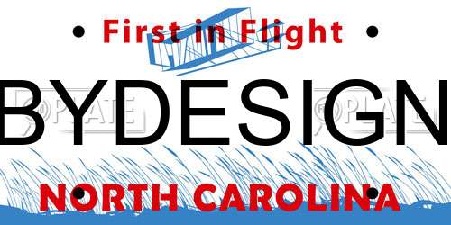 BYDESIGN North Carolina License Plate