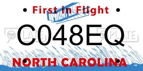 C048EQ North Carolina License Plate