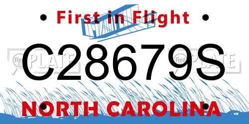 C28679S North Carolina License Plate