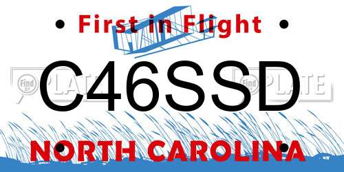 C46SSD North Carolina License Plate