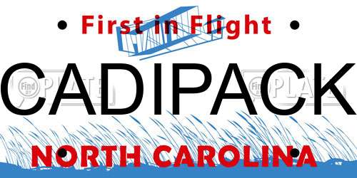 CADIPACK North Carolina License Plate