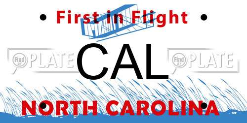 CAL North Carolina License Plate